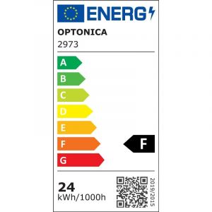 Optonica Mini panneau carré mince rétroéclairé par LED - 24W - 4500K - 300x300mm - Blanc