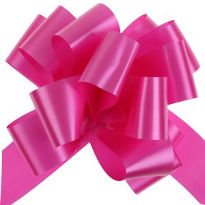 Ruedelafete Sachet 10 Grands noeuds, Rose Vif