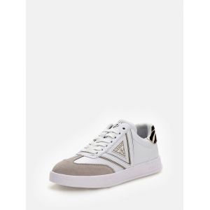 Guess Sneakers Aviana logo triangle Blanc - Couleur Blanc - Taille 40