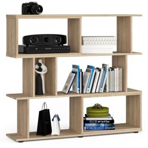 Étagère AKORD FIX Chêne Sonoma 120 cm façade Chêne Sonoma 6 étagères 120x28,4x107,5 cm