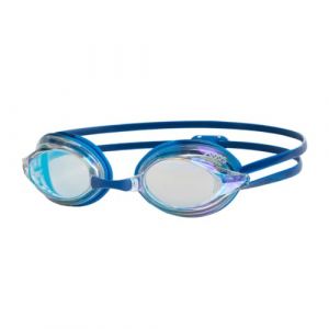 Zoggs Racer Titanium Swimming Goggles Unisex-Adult, Blue/Light Blue/Mirrored Clear