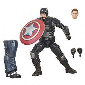 Hasbro Marvel Legends Avengers Gamerverse - Edition Collector - Figurine 15 cm Stealth Captain America