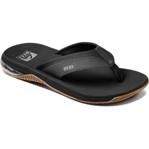 Reef Men's Anchor Sandals, Black/Silver, 12