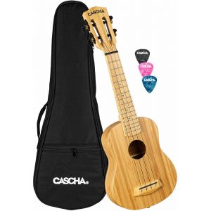 Cascha Soprano Ukulele Bamboo Natural