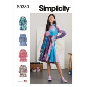 Simplicity Patron 9380 - Robes sweat pour femme 34 au 52 FR -