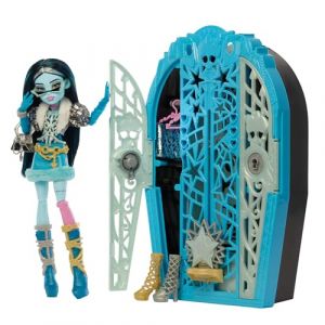 Mattel Monster High Monstrueux Secrets Frankie Stein Coffret Énigmes à Hauntlywood avec poupée, Dressing et Plus de 19 Surprises Glamour, Dont des vêtements pour poupée, JBG81