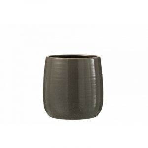 Image de Cac Pot en Céramique "Uni" 16cm Gris Prix