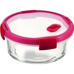 Curver Cook récipient en verre, transparent/rouge, 20 X 20 X 8 CM 235708 - Keter