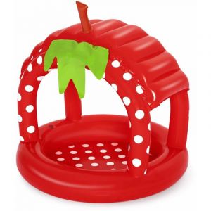 Bestway Pataugeoire Gonflable pour Enfants Fraise 91 x 91 x 91