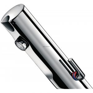 Delabie Mitigeur lavabo 490106 Tempomatic Mix 4 alim. Par piles, Sans robinet d’arrêt, manette standard