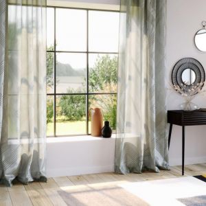 Rideau Voilage Jacquard "Enzo" 140x260cm Gris Prix