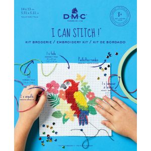 Dmc Kit broderie Perroquet au demi point - 8+