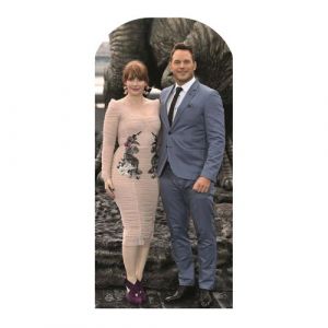 Star Cutouts Passe tête en carton Bryce Dallas Howard et Chris Pratt - Haut 190 cm