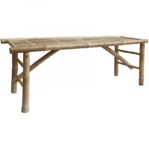 Sweeek Banc en bambou 120cm