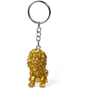 Olympique lyonnais Porte cl&eacute;s Porte-cles lion or Or M&eacute;tal Unique