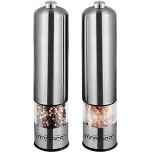 Deuba Set de 2 moulins de sel et poivre cuisine sel poivre Broyeurs &agrave; &eacute;pices