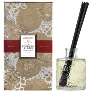 VOLUSPA Japonica Holiday Gilt Pomander & Hinoki diffuseur d'huiles essentielles avec recharge 100 ml