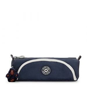 Kipling Jolie Trousse à Crayons avec Compartiments Multiples, 22 cm, 1 L, Bleu véritable Gris, Bleu et Gris, Taille Unique, Mignon