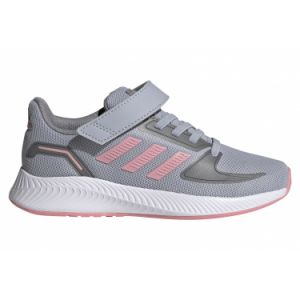Adidas Runfalcon 2.0C Chaussures de Course Unisexe pour Enfants - Halo Silver Super Pop Grey Three, 35 EU EU