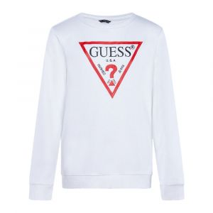 Guess SWEAT-SHIRT LOGO TRIANGLE Blanc Kids