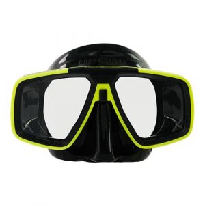 AQUALUNG Look Masks Unisex-Adult, Noir et Jaune, Taille Unique