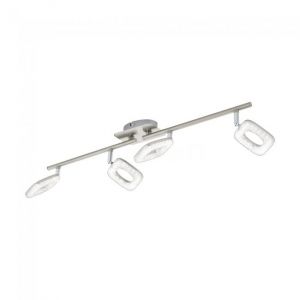 Eglo Spot LITAGO CRYSTAL LED Nickel mat, Verre cristal, 4 lumi&egrave;res - Moderne - Int&eacute;rieur - CRYSTAL - D&eacute;lai de livraison moyen: 10 &agrave; 14 jours ouvr&eacute;s. Port gratuit France m&eacute;tropolitaine et Belgique d&egrave;s 100 &euro;.