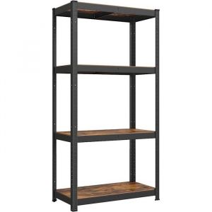 Songmics &Eacute;tag&egrave;re de Rangement &agrave; 4 Niveaux - Style Industriel - Planches R&eacute;glables - Capacit&eacute; 520 kg