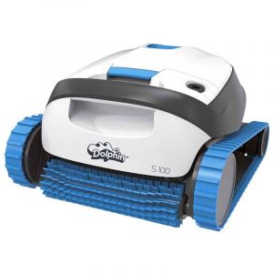 M-e Robot de nettoyage autonome nettoyeur de fond et de parois de piscine sol et hors sol jusqu’à 10m de long Dolphin S100 6.5kg Facile d’utilisation