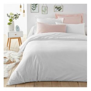 Housse de couette unie en coton, Scénario Blanc Couleur Blanc Taille XL