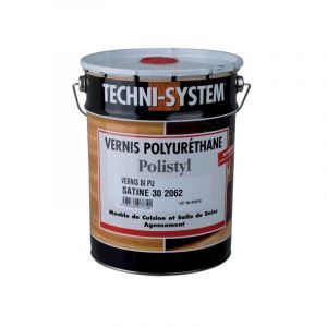 Comus Techni-system - Vernis polyuréthane de finition satiné 30 - 5 L - Polistyl 2062 - Techni System