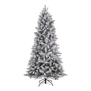 Black Box Trees Snowdon Artificial Christmas Tree - H155 x Ø102 cm - Vert givré