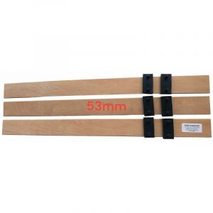 Scm Cr&eacute;ations - Lot de 3 Lattes 56cm (560mm) largeur 53mm &eacute;paisseur 8mm avec 6 Embouts a Clipser, latte de lit