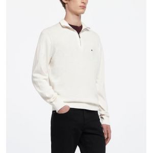 Tommy Hilfiger Pull droit coton col camionneur drapeau