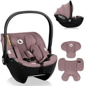 Siège auto bébé LIONELO Moxie i-Size - Cosi 40-87 cm - Tissu de bambou naturel - Légère - 0-13 Kg - Groupe 0+ - Rose
