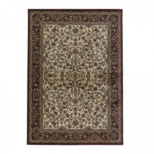 Tapis orient 120x170 crème rectangle motif classique TIBRICAL