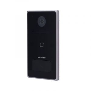 Hik vision Lecteur d'interphone vid&eacute;o IP DS-KV6133-WME1 2MP WiFi PoE MF IR Relais IP65 Surface