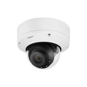 Hanwha Techwin WiseNet P PND A9081RV Cam&eacute;ra de surveillance r&eacute;seau d&ocirc;me int&eacute;rieur &agrave; l'&eacute;preuve du vandalisme couleur (Jour et nuit) 8 MP 3840 x 2160 diaphragme automatique motoris&eacute; audio composite - GbE - MJPEG, H 264, H 265 -