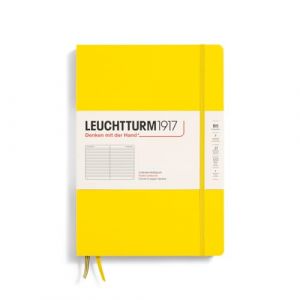 LEUCHTTURM1917 366170 Carnet de notes Composition (B5), couverture rigide, 219 pages numérotées, Citron, ligné