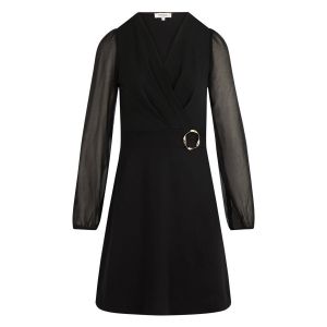 Morgan Robe courte voile noir femme - Taille 36