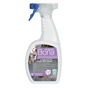 Bona Nettoyant en Profondeur pour Sols Durs 1L spécial animaux - Détachant et Destructeur d'Odeurs pour Animaux - Éliminateur d'Odeurs d'Urine de Chat - Adapté comme Spray pour Chiens et Chats