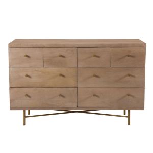 Rendez Vous Déco Commode Bran en bois 8 tiroirs