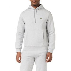 Lacoste Pour homme. Sweat jogger avec capuche grise