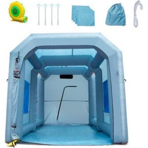 Tente Peinture Auto - VEVOR Cabine de Peinture Gonflable 4x3x2,8m Filtre Souffleur