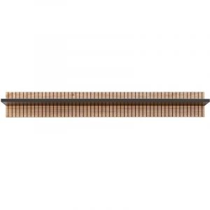 Étagère murale coloris chêne et noir. Collection NIELSEN. 160cm