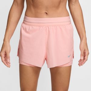 Nike Short 2 en 1 dri fit swift rose femme