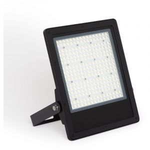 TechBrey Projecteur LED 150W Dimmable TRIAC 170 lm/W IP65 ELEGANCE Slim PRO Noir 5000K Blanc froid Asym&eacute;trique 30&ordm;x90&ordm;