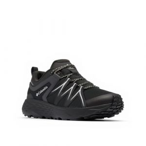 Columbia Men's Peakfreak Roam Waterproof, Waterproof Low Rise Trekking and Hiking Shoes, Black/Silver Grey, 8.5