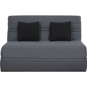 Simmons Banquette BZ NUAGE 3 places - Tissu Gris - Matelas - Couchage 188x138 cm