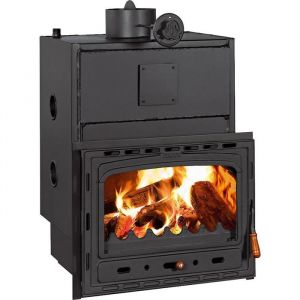 Insert de cheminée PRITY C W28 33,2 kW réservoir 36 L porte fonte