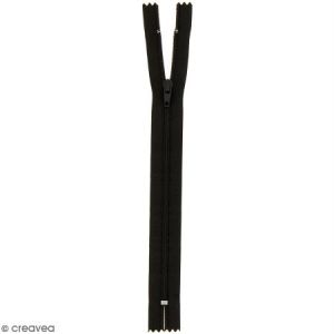 Creavea Fermeture à glissière Nylon - 30cm - Noire